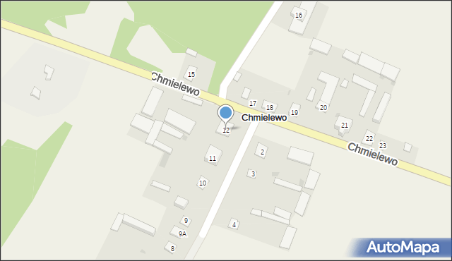 Chmielewo, Chmielewo, 12, mapa Chmielewo