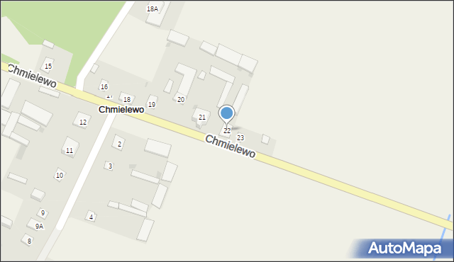 Chmielewo, Chmielewo, 22, mapa Chmielewo