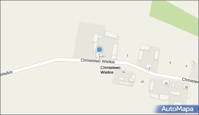 Chmielewo Wielkie, Chmielewo Wielkie, 2, mapa Chmielewo Wielkie