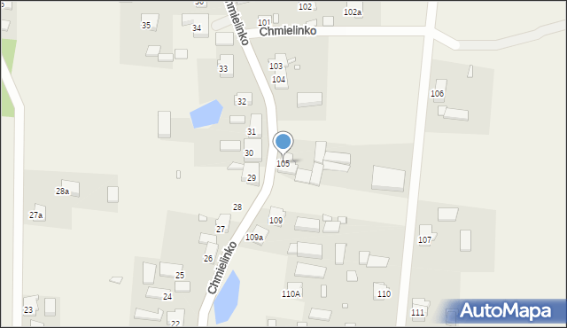 Chmielinko, Chmielinko, 105, mapa Chmielinko