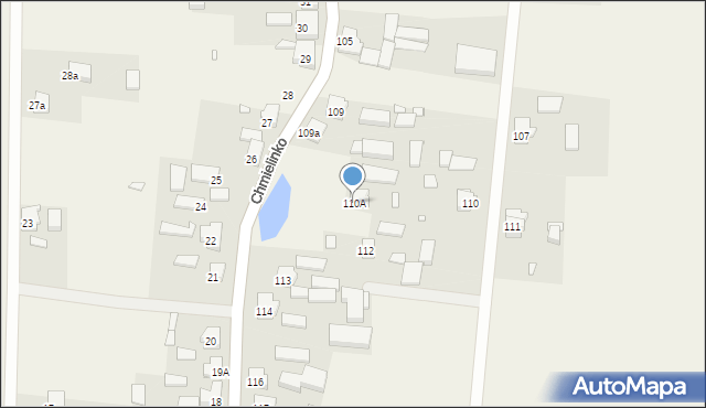 Chmielinko, Chmielinko, 110A, mapa Chmielinko