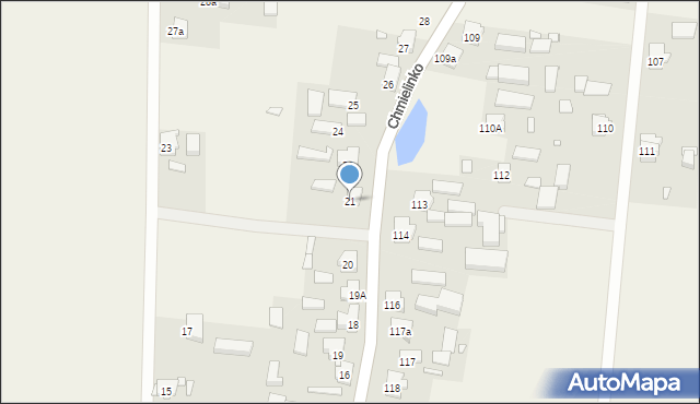 Chmielinko, Chmielinko, 21, mapa Chmielinko