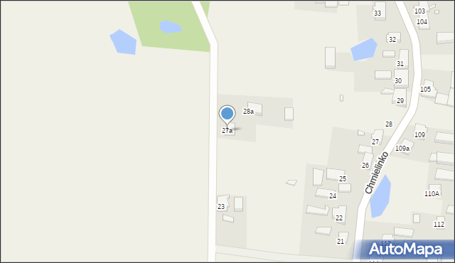 Chmielinko, Chmielinko, 27a, mapa Chmielinko