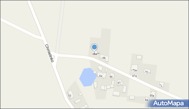 Chmielinko, Chmielinko, 68a, mapa Chmielinko