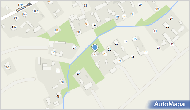 Chmielnik, Chmielnik, 23, mapa Chmielnik