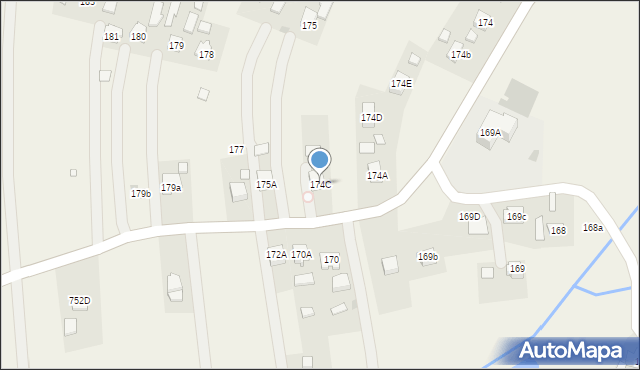 Chmielnik, Chmielnik, 174C, mapa Chmielnik