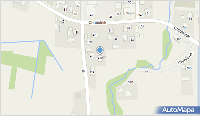 Chmielnik, Chmielnik, 43B, mapa Chmielnik