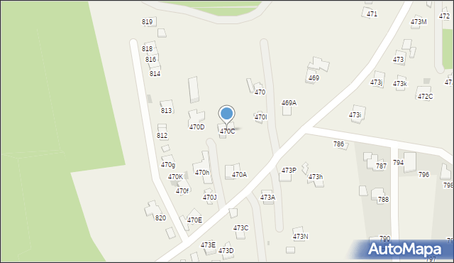 Chmielnik, Chmielnik, 470C, mapa Chmielnik