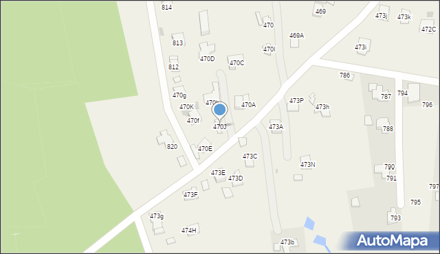 Chmielnik, Chmielnik, 470J, mapa Chmielnik