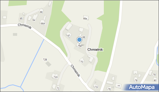 Chmielnik, Chmielnik, 70a, mapa Chmielnik