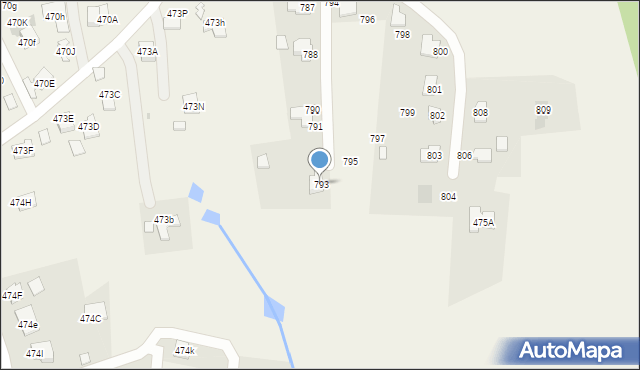 Chmielnik, Chmielnik, 793, mapa Chmielnik