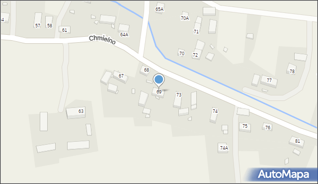 Chmielno, Chmielno, 69, mapa Chmielno