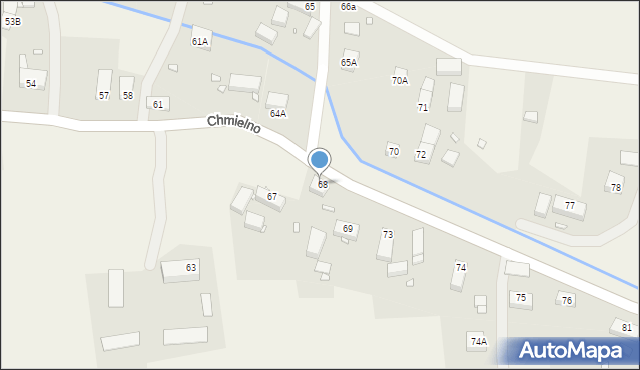 Chmielno, Chmielno, 69A, mapa Chmielno