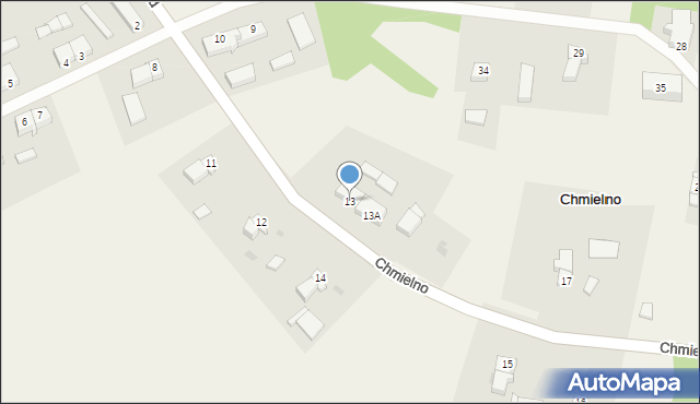 Chmielno, Chmielno, 13, mapa Chmielno