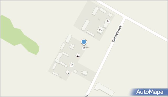 Chmielonek, Chmielonek, 12, mapa Chmielonek