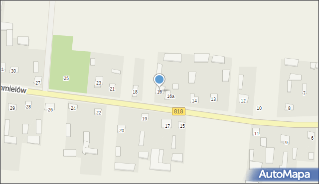 Chmielów, Chmielów, 16, mapa Chmielów