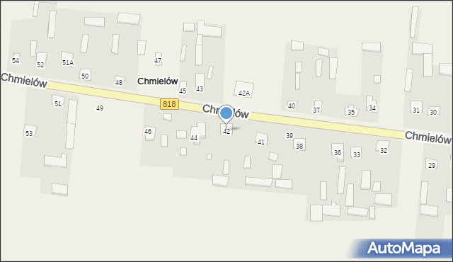 Chmielów, Chmielów, 42, mapa Chmielów