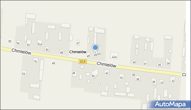 Chmielów, Chmielów, 43, mapa Chmielów
