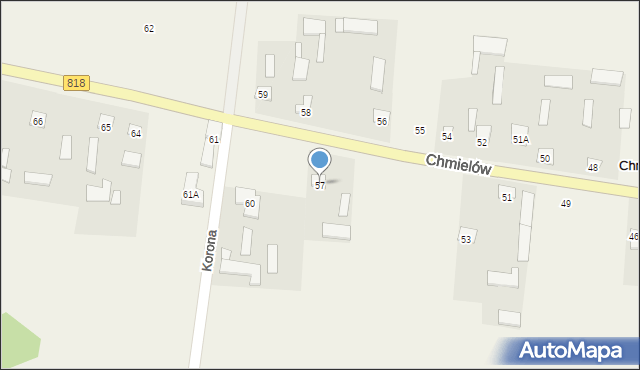 Chmielów, Chmielów, 57, mapa Chmielów