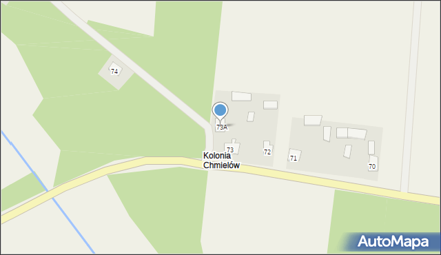 Chmielów, Chmielów, 73A, mapa Chmielów