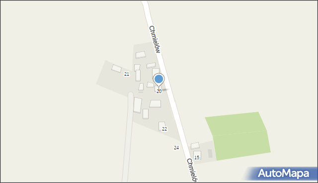 Chmielów, Chmielów, 20, mapa Chmielów