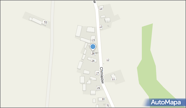 Chmielów, Chmielów, 25, mapa Chmielów