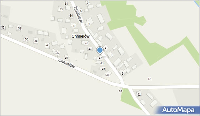 Chmielów, Chmielów, 42, mapa Chmielów