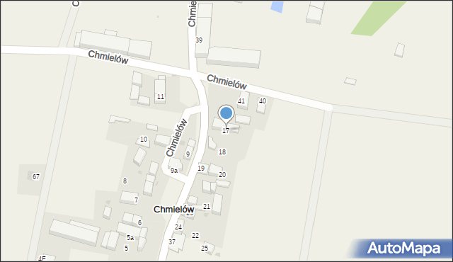 Chmielów, Chmielów, 17, mapa Chmielów