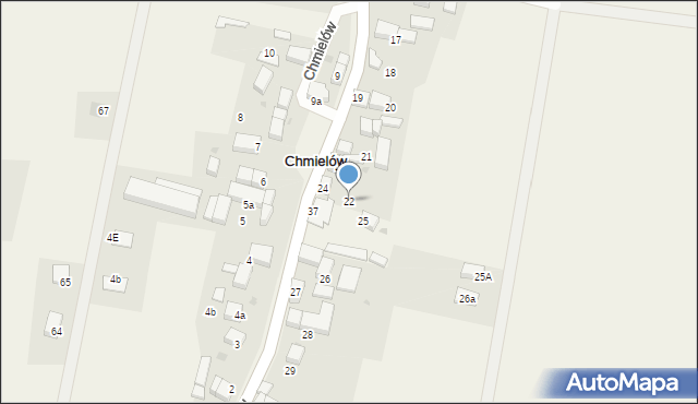 Chmielów, Chmielów, 22, mapa Chmielów