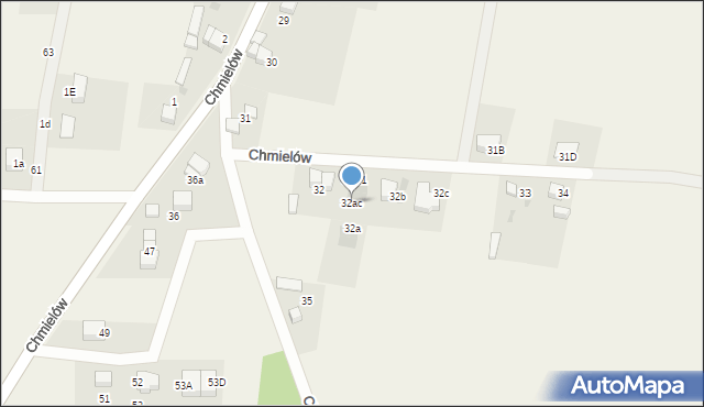 Chmielów, Chmielów, 32ac, mapa Chmielów