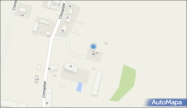 Chmielów, Chmielów, 43, mapa Chmielów