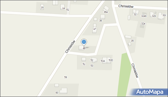 Chmielów, Chmielów, 49, mapa Chmielów