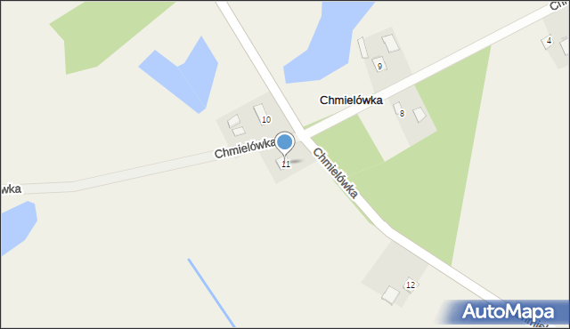 Chmielówka, Chmielówka, 11, mapa Chmielówka