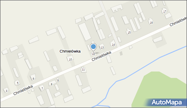 Chmielówka, Chmielówka, 12, mapa Chmielówka