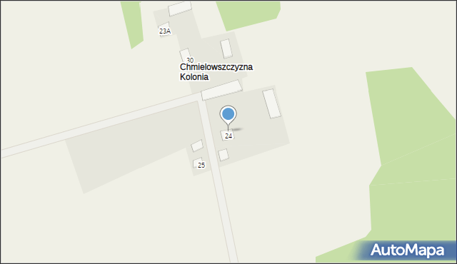 Chmielowszczyzna, Chmielowszczyzna, 29, mapa Chmielowszczyzna