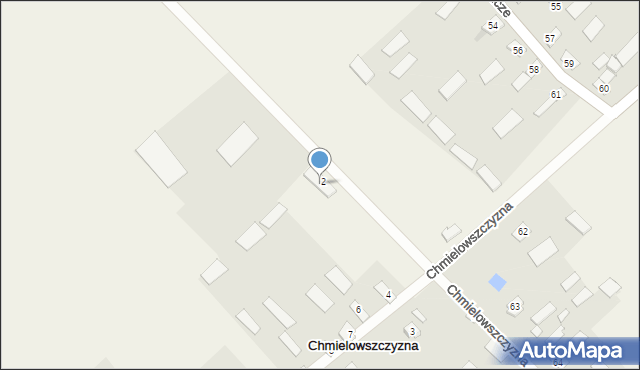 Chmielowszczyzna, Chmielowszczyzna, 2a, mapa Chmielowszczyzna