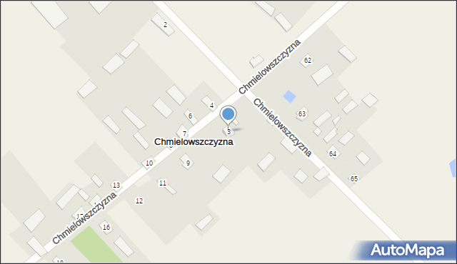 Chmielowszczyzna, Chmielowszczyzna, 3, mapa Chmielowszczyzna