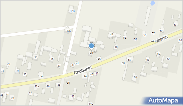 Chobanin, Chobanin, 43, mapa Chobanin