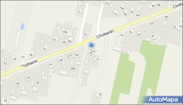 Chobanin, Chobanin, 76A, mapa Chobanin