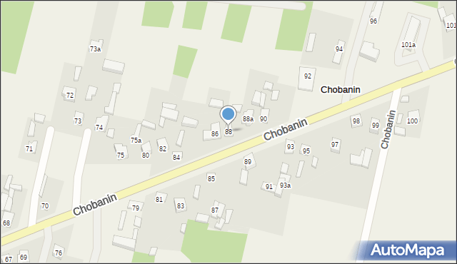 Chobanin, Chobanin, 88, mapa Chobanin