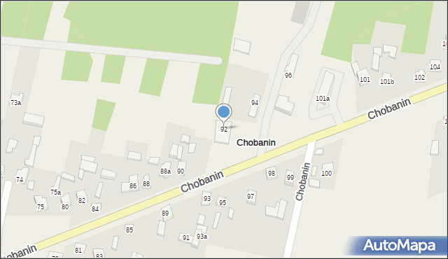 Chobanin, Chobanin, 92, mapa Chobanin