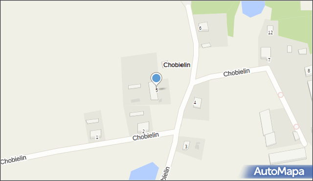 Chobielin, Chobielin, 5, mapa Chobielin