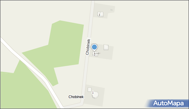 Chobienia, Chobinek, 2, mapa Chobienia