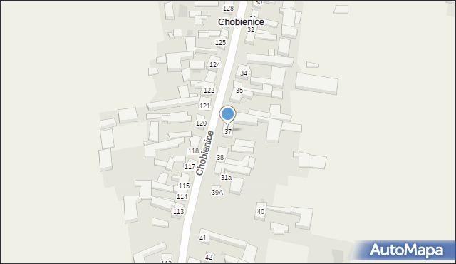 Chobienice, Chobienice, 37, mapa Chobienice
