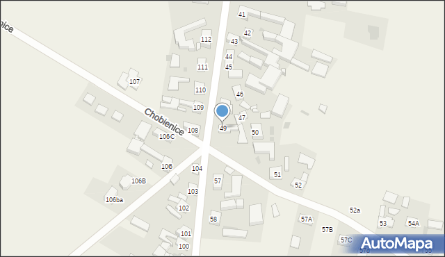 Chobienice, Chobienice, 49, mapa Chobienice