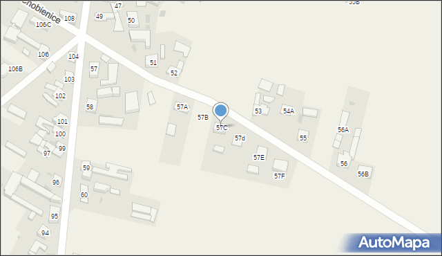Chobienice, Chobienice, 57C, mapa Chobienice