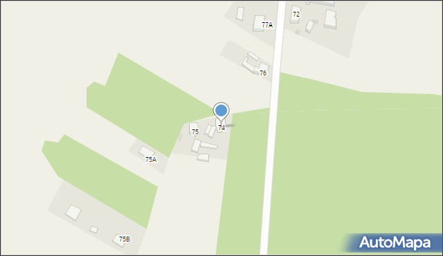 Chobienice, Chobienice, 74, mapa Chobienice