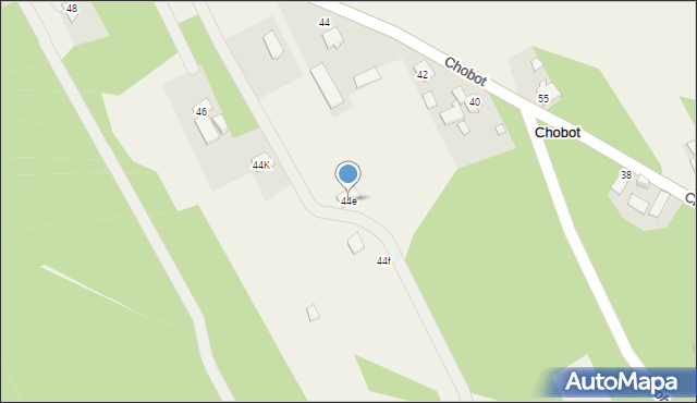 Chobot, Chobot, 44e, mapa Chobot