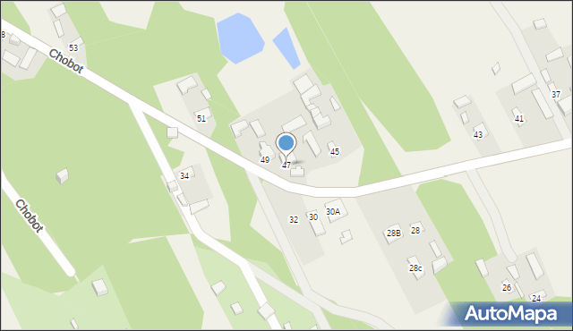 Chobot, Chobot, 47, mapa Chobot