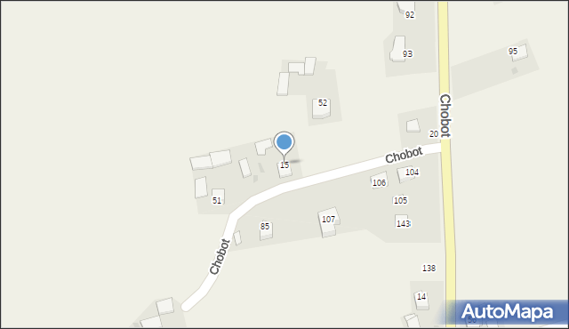 Chobot, Chobot, 15, mapa Chobot